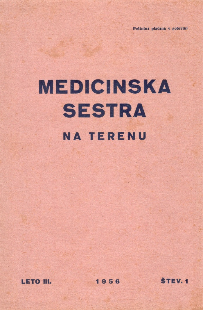 					Poglej Letn. 3 Št. 1 (1956): Medicinska sestra na terenu
				