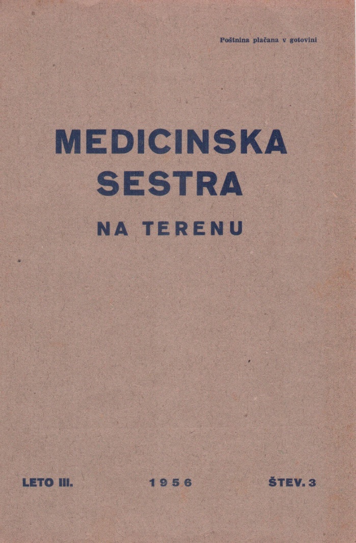 					Poglej Letn. 3 Št. 3 (1956): Medicinska sestra na terenu
				