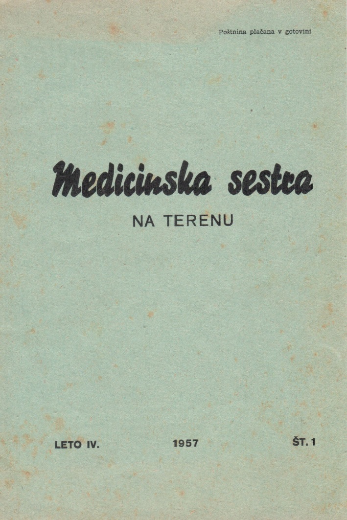 					View Vol. 4 No. 1 (1957): Medicinska sestra na terenu
				
