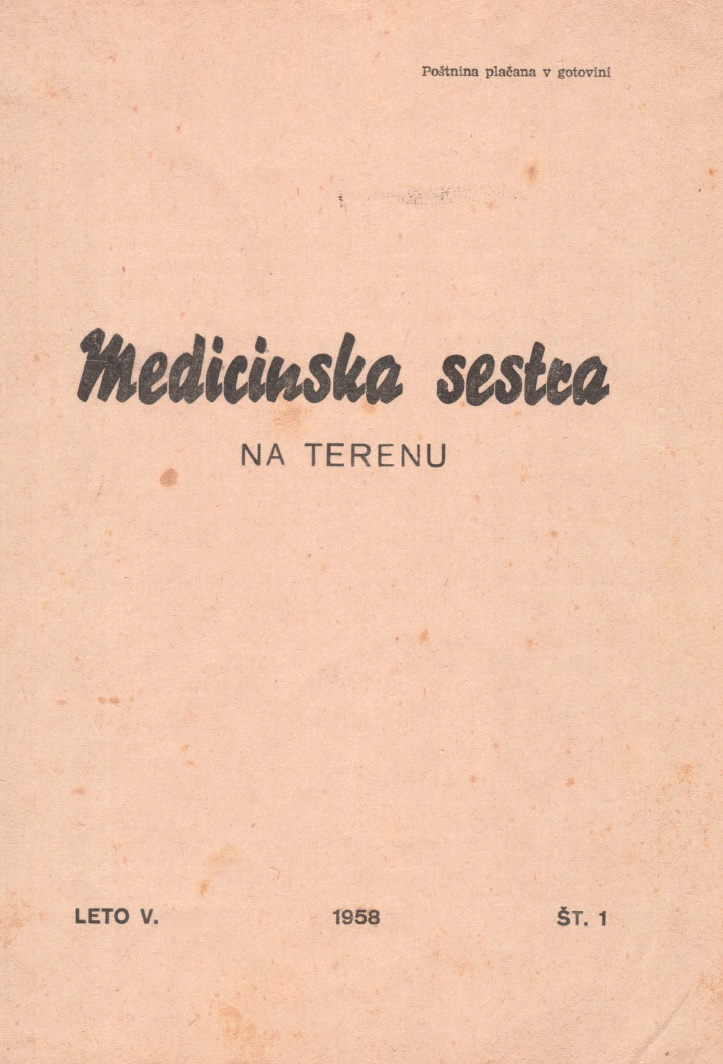 					View Vol. 5 No. 1 (1958): Medicinska sestra na terenu
				
