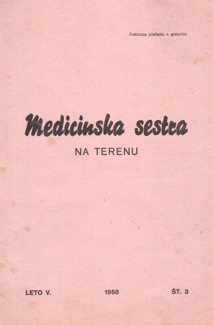 					View Vol. 5 No. 3 (1958): Medicinska sestra na terenu
				